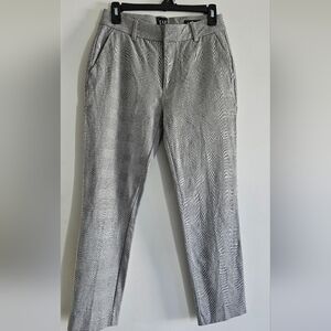 GAP Black, White/Gray Checkered Pants